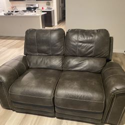 2 Leather Electric Sofa  And  Coffe Table 