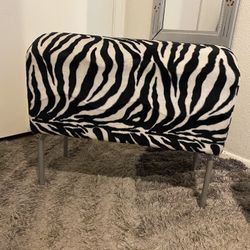 Zebra Vanity Seat