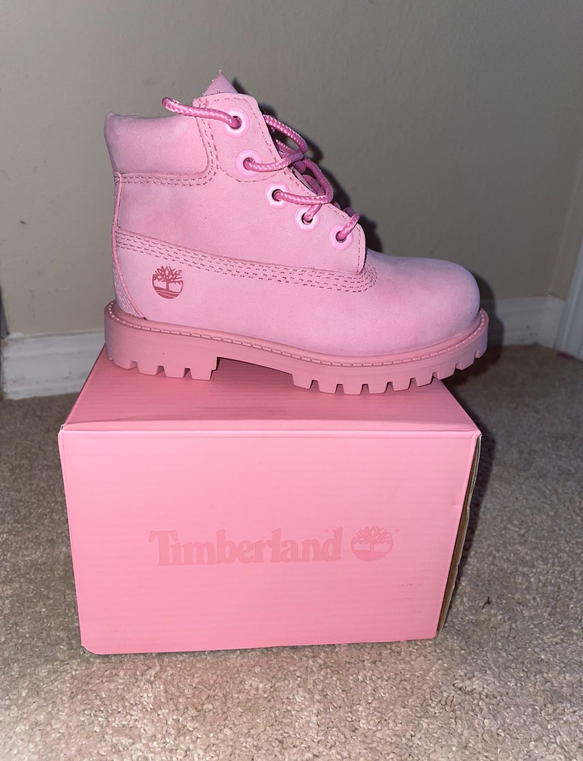 Brand New - Pink Timberland 6" Premium Boots - Girls' Toddler size 8