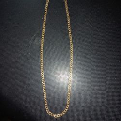 18" IAM  STAINLESS GOLD PLATED NECKLACE 