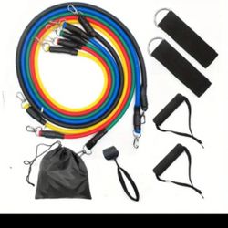 11pcs/lot Resistance Band, Fitness Band Resistance Fitness Equipment, For Exercise, Stretching, And Workout