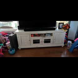 Large Shabby Chic Entertainment Center 