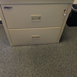 2 drawer fireproof file cabinet