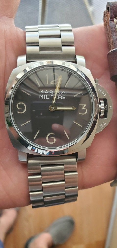 For Sale Custom Made.Homage Marina Militare Ref 6152-1 Tabacco Dial, Swiss Unitas 6498.