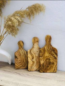 Handcrafted olive wood utensils