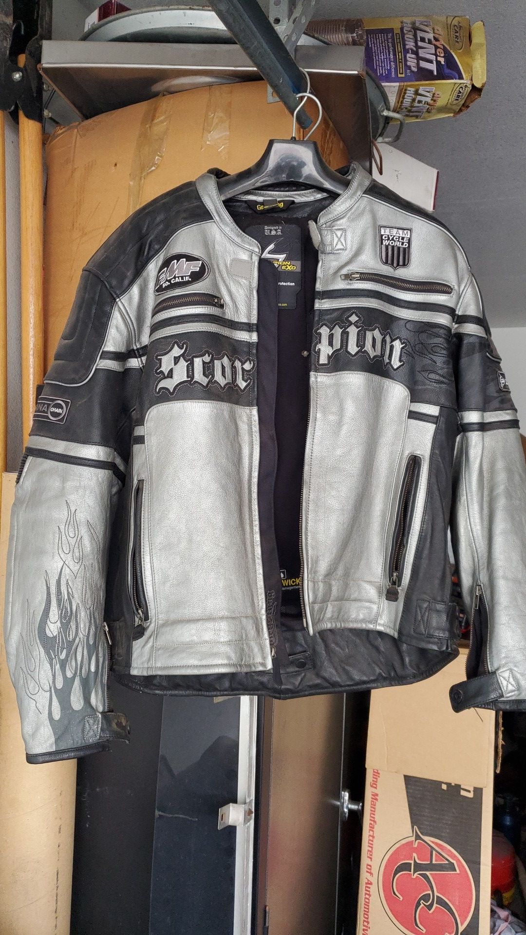 Motorcycle Jacket in new condition $90