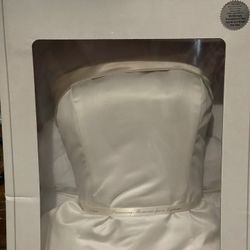 Cream colored wedding dress