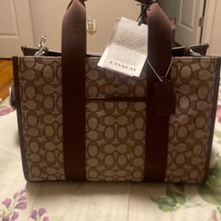 Brand New Coach Brown Purse 