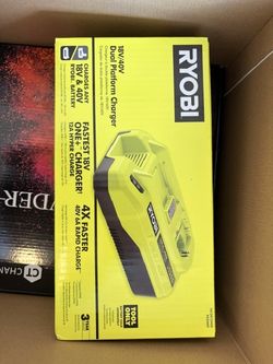 Ryobi 18v & 40 v batter charger.