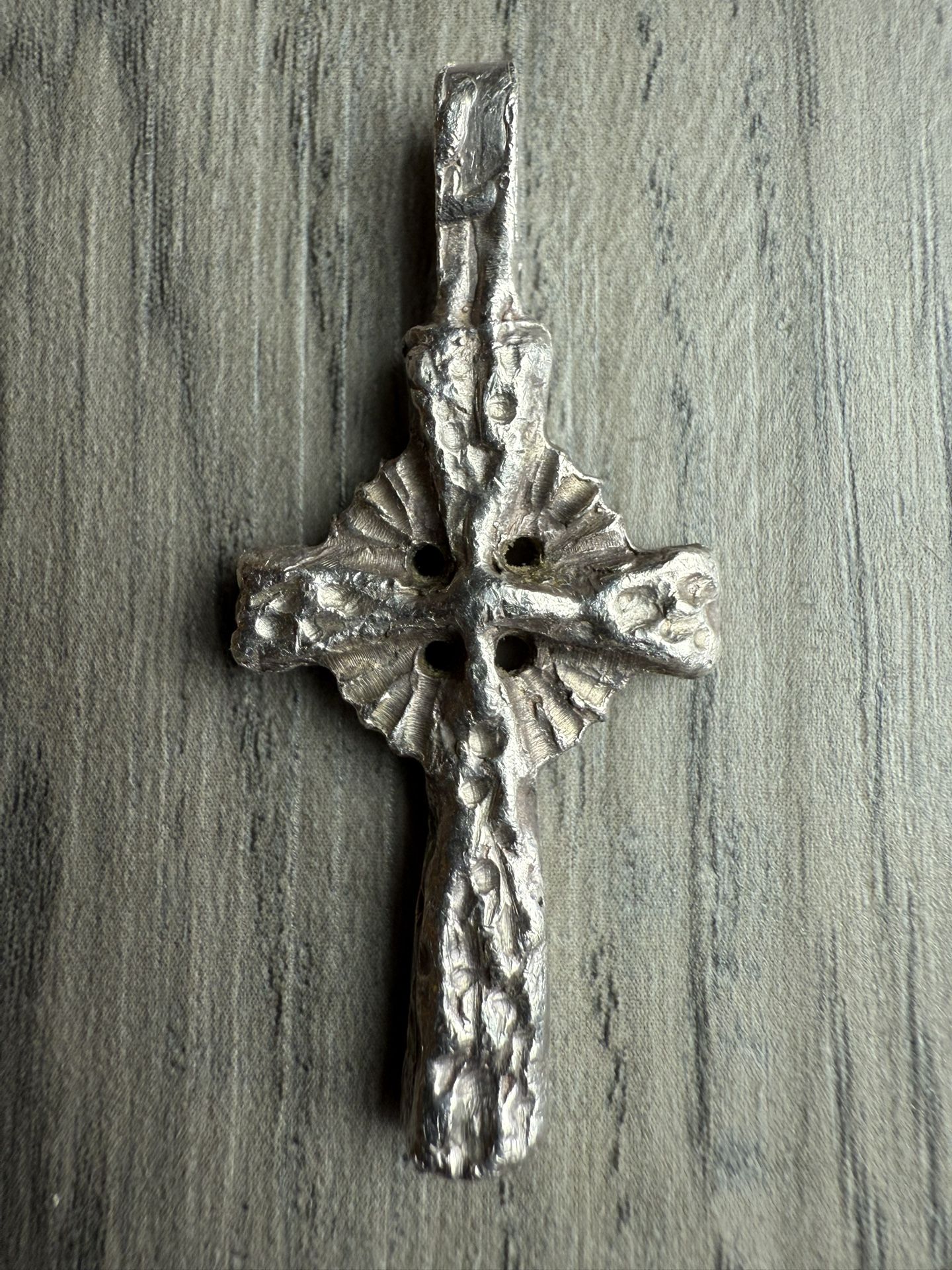 Vintage Sterling Silver Celtic Cross 2” Pendant