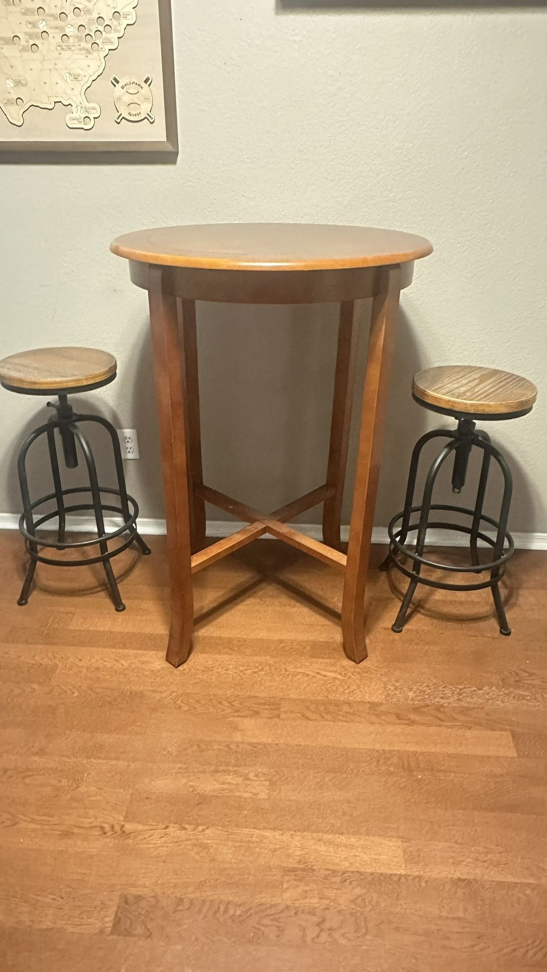Pub Table And 2 Stools