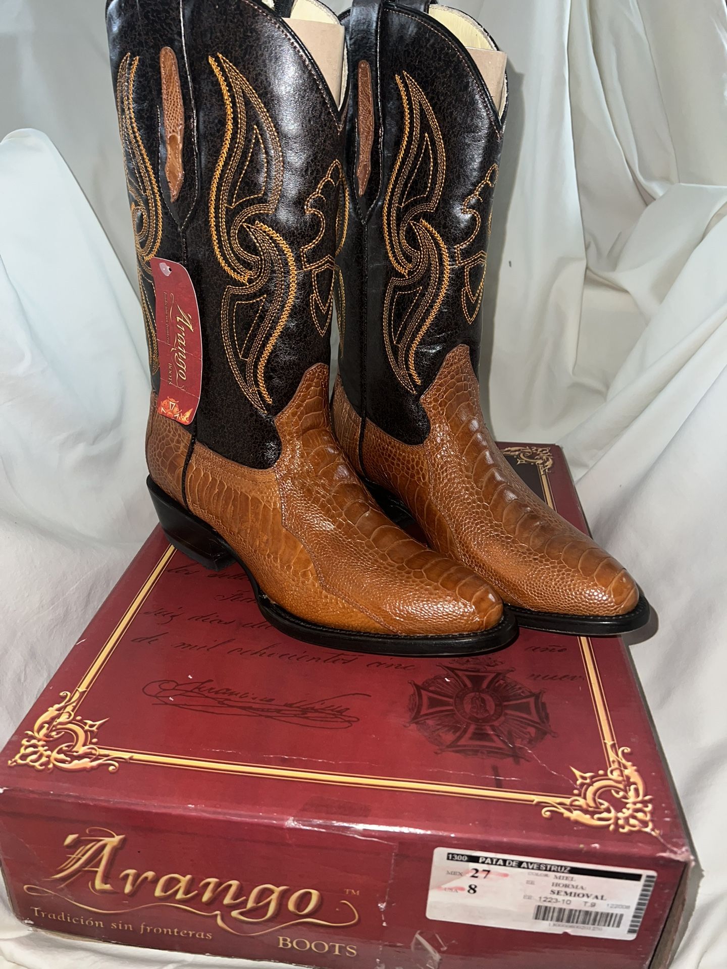 Ostrich Cowboy Boots
