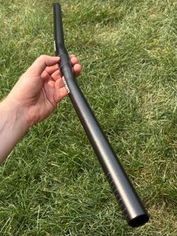 Bicycle Handlebars (Silver Bullhorns & Black Flat)