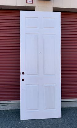 36”w, 94”h,  solid main entrance door