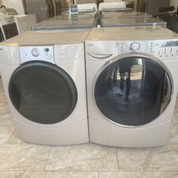 Kenmore Elite Tan Washer & Gas Dryer Set On Sale 