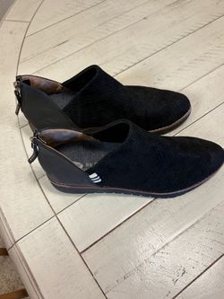 Black Suede Wedge Ankle Booties