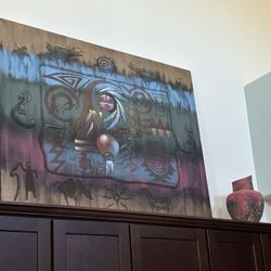 Original Signed Paiting Native American Art