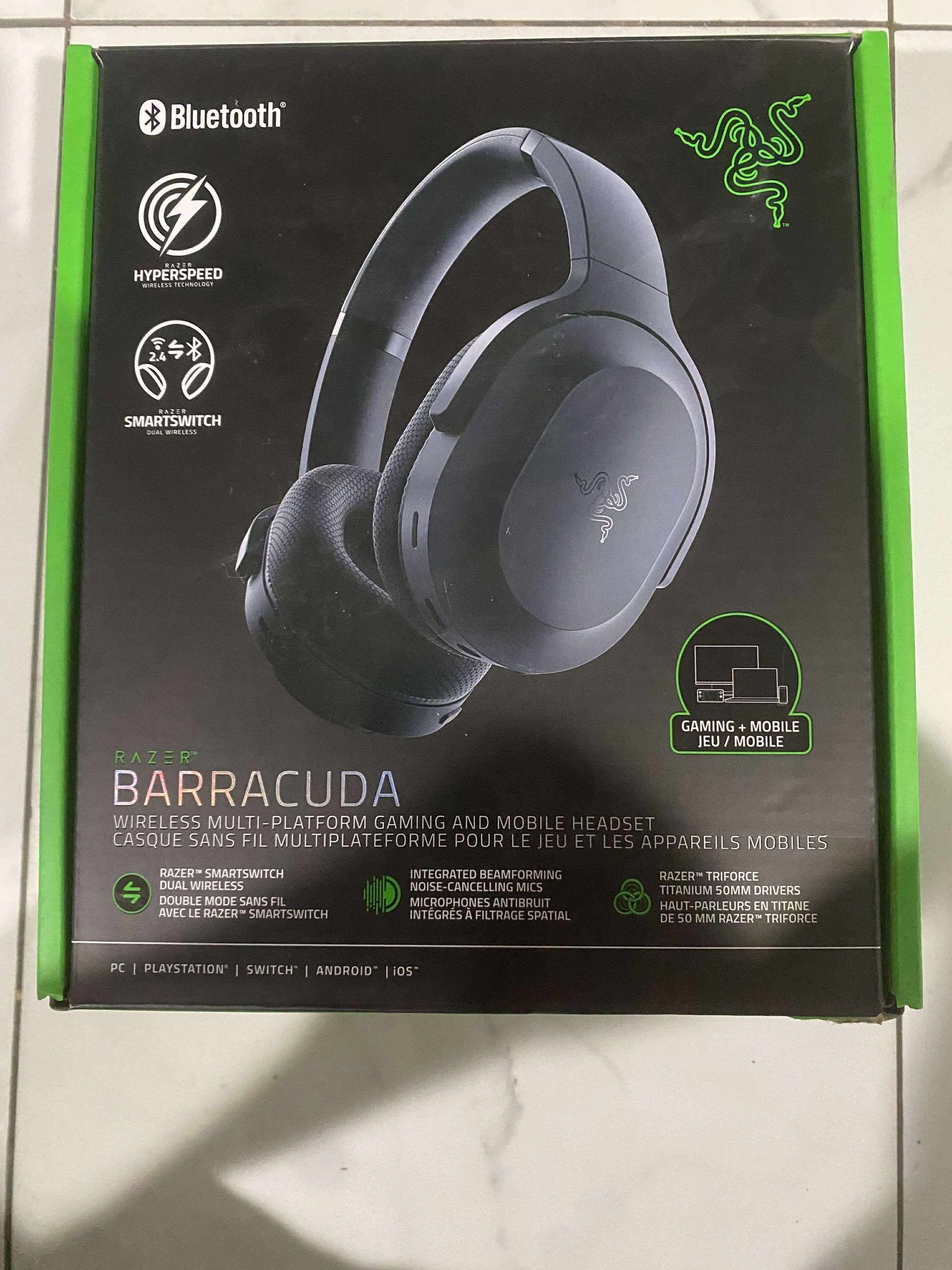 Razer Barracuda X Wireless Multi-Platform Gaming & Mobile Headset -Black