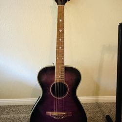 Daisy Rock Pixie Purple burst Acoustic Electric Guitar