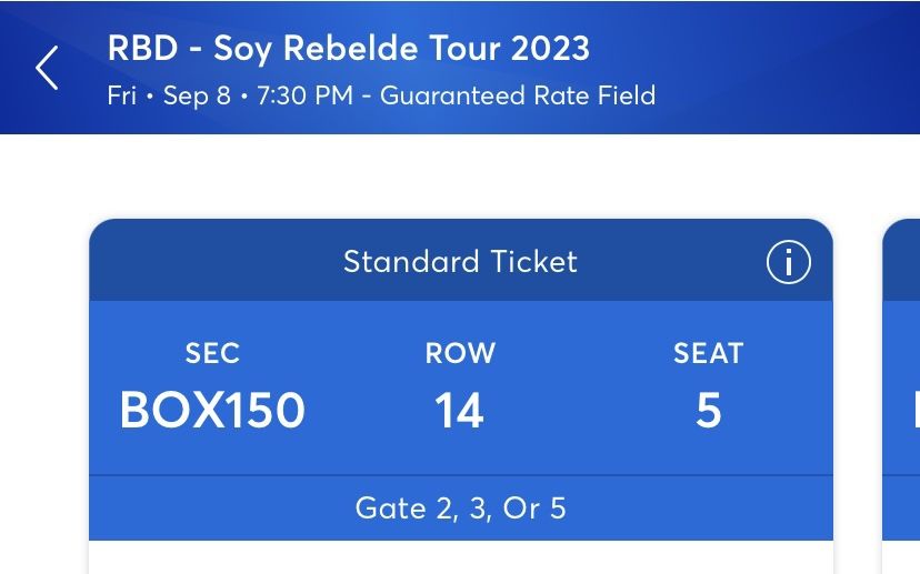 RBD Tickets