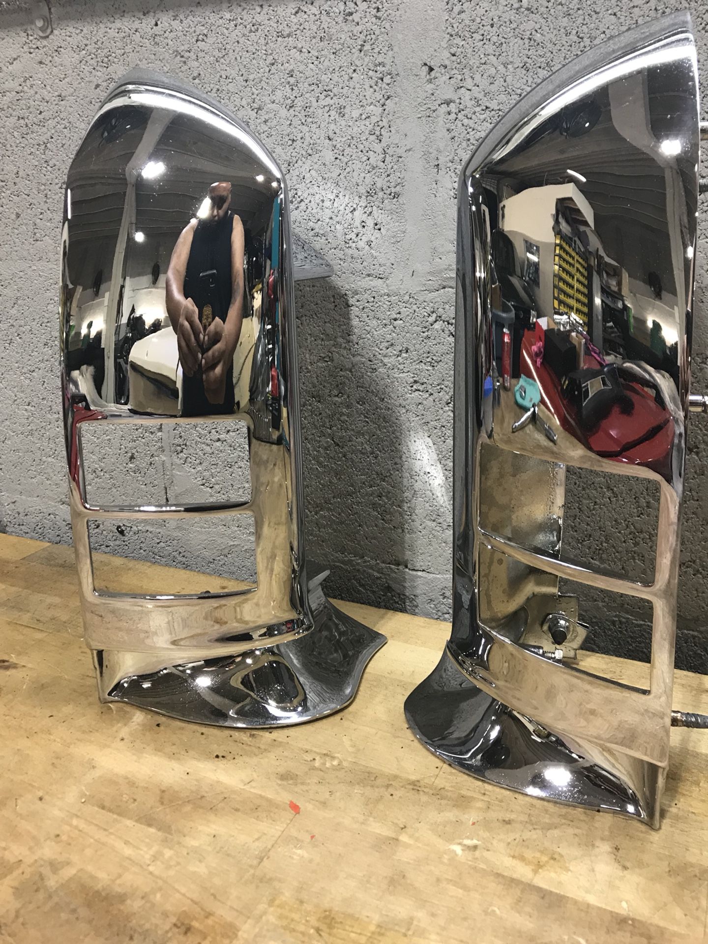 1972 CHEVROLET IMPALA CAPRICE CHROME FENDER EXTENSIONS 72 DONK