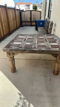 Spanish style table at