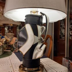  REALLY UNIQUE LOOKING  Golf Bag LAMP 25,5 INCHES TALL 