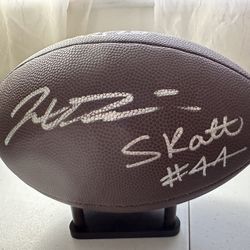 DART-SKATTEBO NEW YORK GIANTS SIGNED WILSON AUTOGRAPHED NFL FOOTBALL W/COA - 851