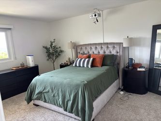 2 nightstands and large dresser