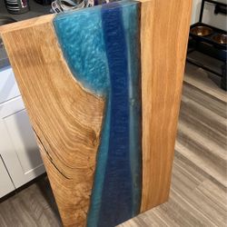 Coffee Table - River Run Red Oak Live Edge Slab