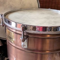  Tycoon TTI/L-1415AC 14" & 15" Deep Shell Timbales - Antique Copper