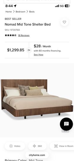 City Furniture Nomad Mid tone King Bed