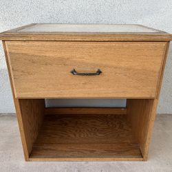 Oak Cabinet with Drawer