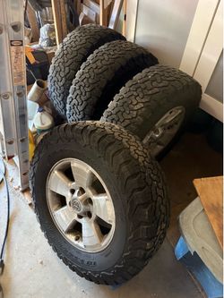 BFGoodrich All-Terrain T/A KO2 tires paired with 17-inch Toyota OEM wheels