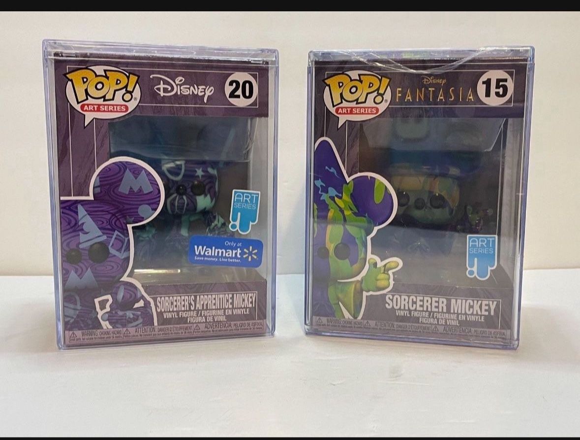 Funko Pop! Disney Art Series # 15 & #20 MICKEY FANTASIA Hard Case