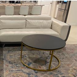 White Sofa and Coffee table