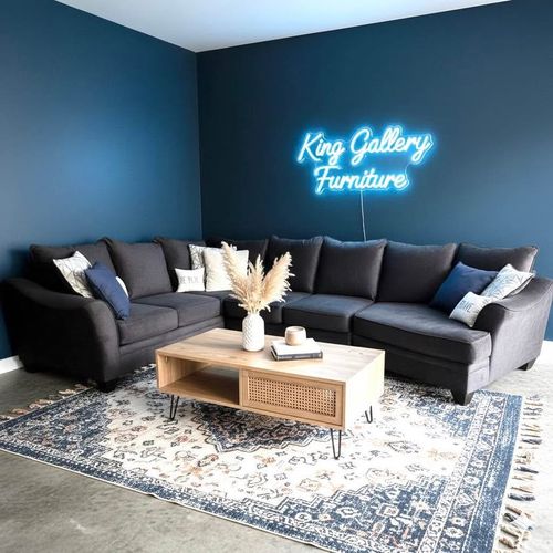 XL U-Sectional Sofa Couch w/ Cuddler (FLOOR MODEL NEVER USED)