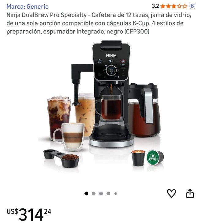 Cafetera Color Negra