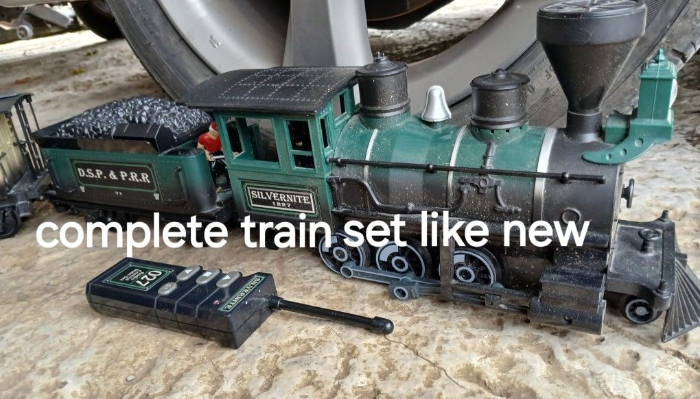 Complete Silvernite Express Remote Control G Gage Train Set