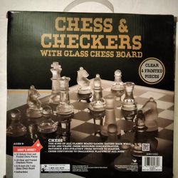 Glass Chess Set 