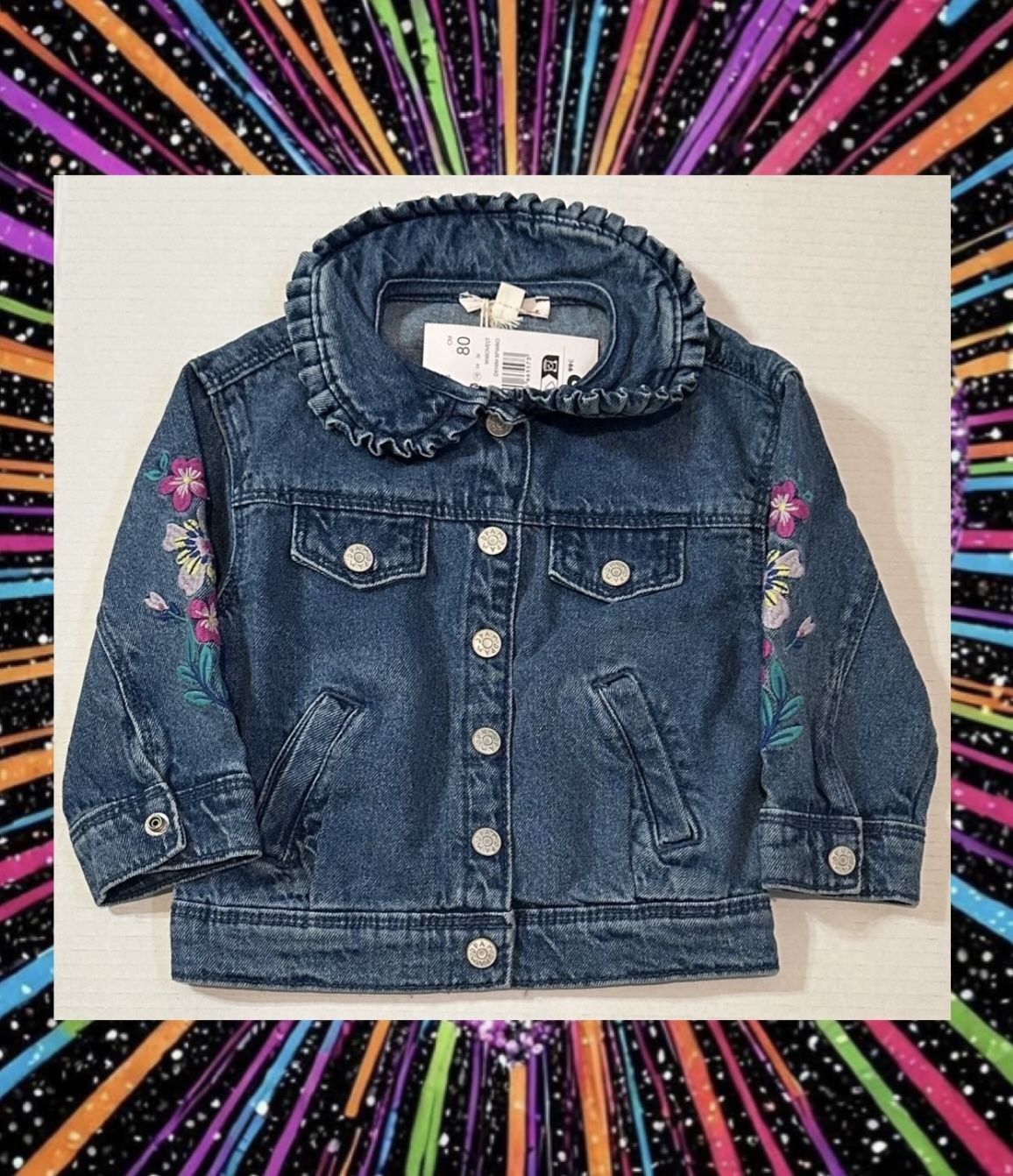 New! Lil Girls Blue Jean Jacket