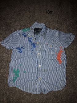 Tommy Hilfiger shirt (paint stained design )