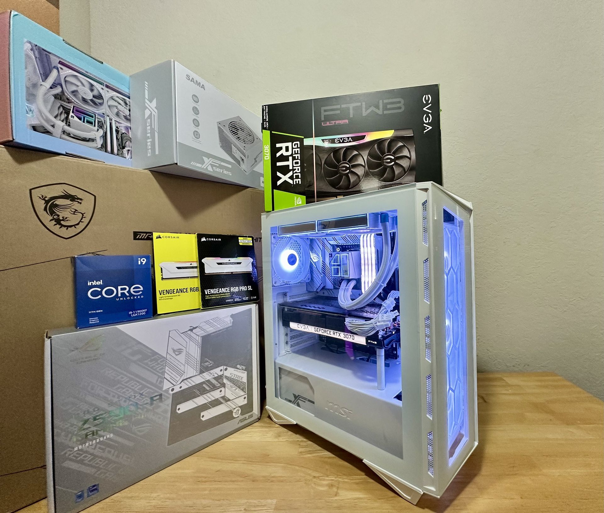 Gaming PC Setup / Intel Core i9 11th Gen / 1TB SSD / NVIDIA RTX 3070 / 32GB RAM 