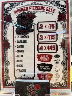 summer piercings sale