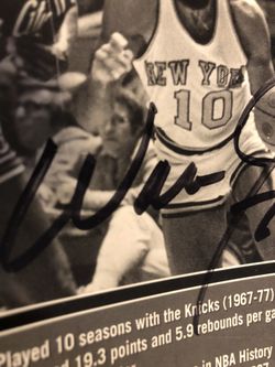 Walt (Clyde) Frazier Autographed Pic