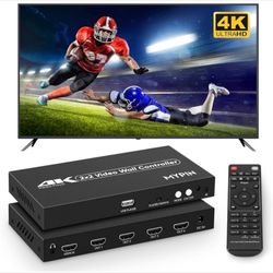 2x2 HDMI 4K Video Wall Controller with Media Player Function