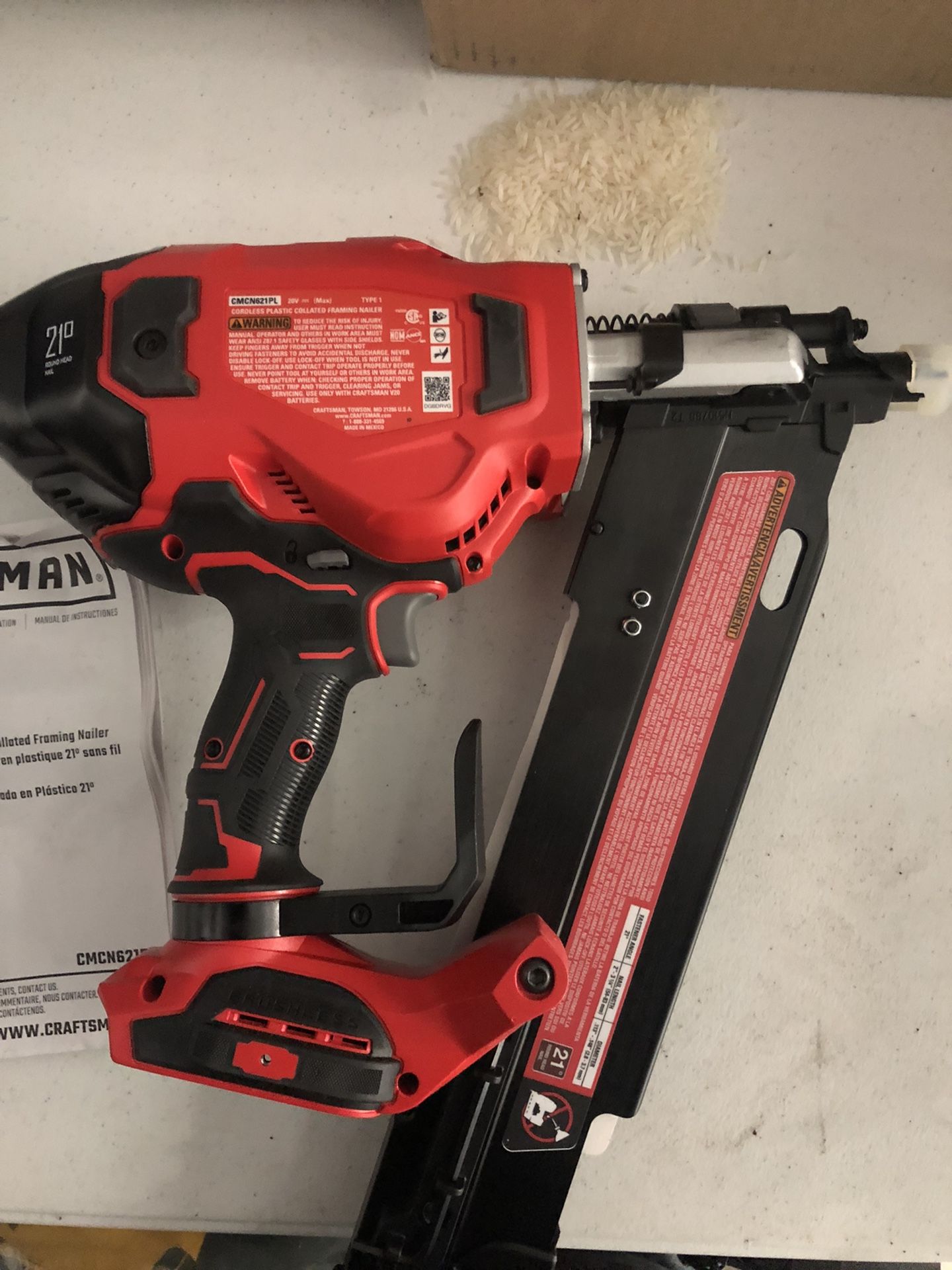 Craftsman Cordless/Brushless Framing Nailer