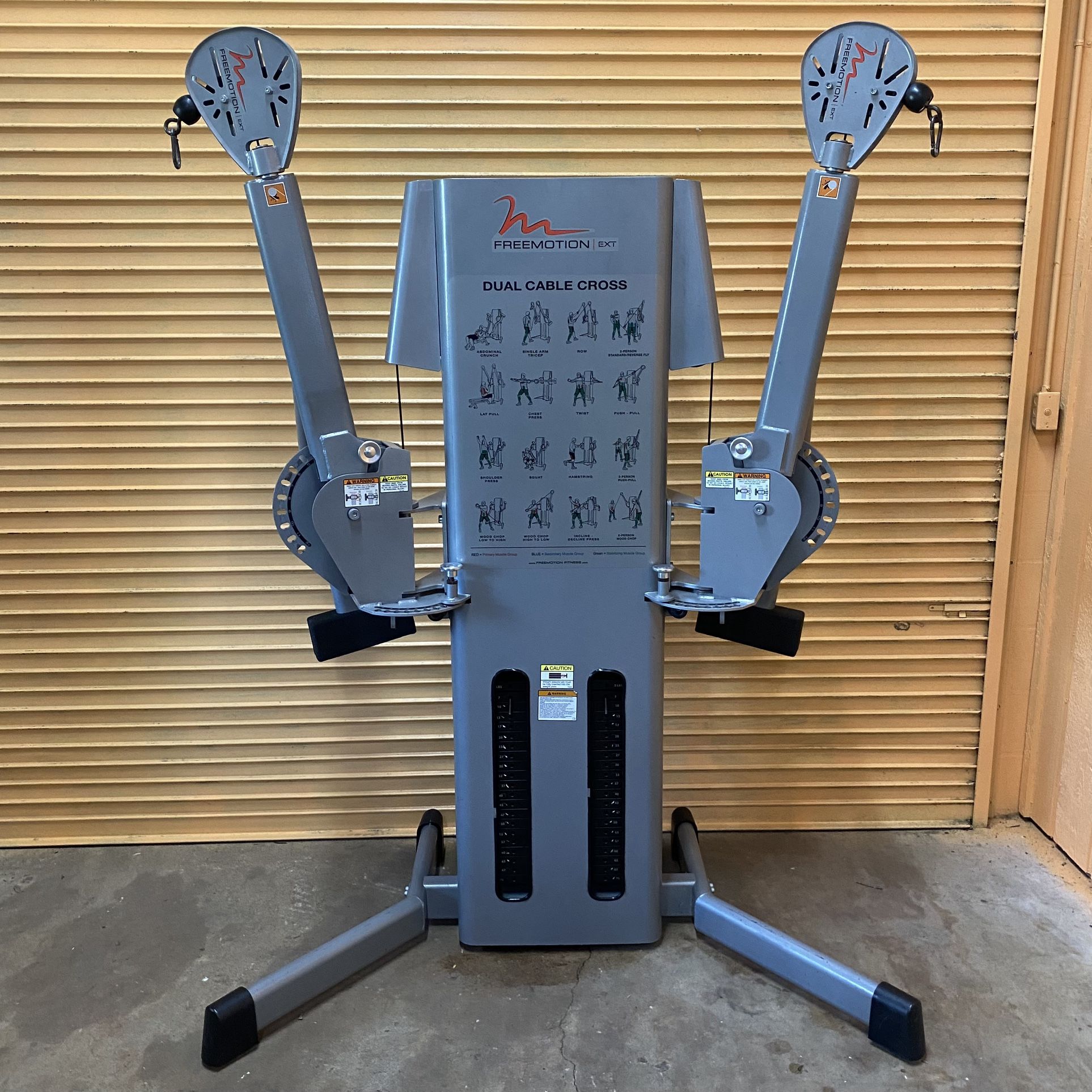 Like New FreeMotion Commercial Dual Cablecross Functional