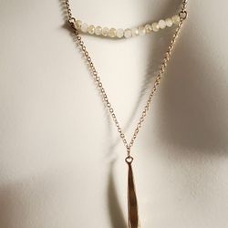 Vintage Drop Spike Fashion Necklace 