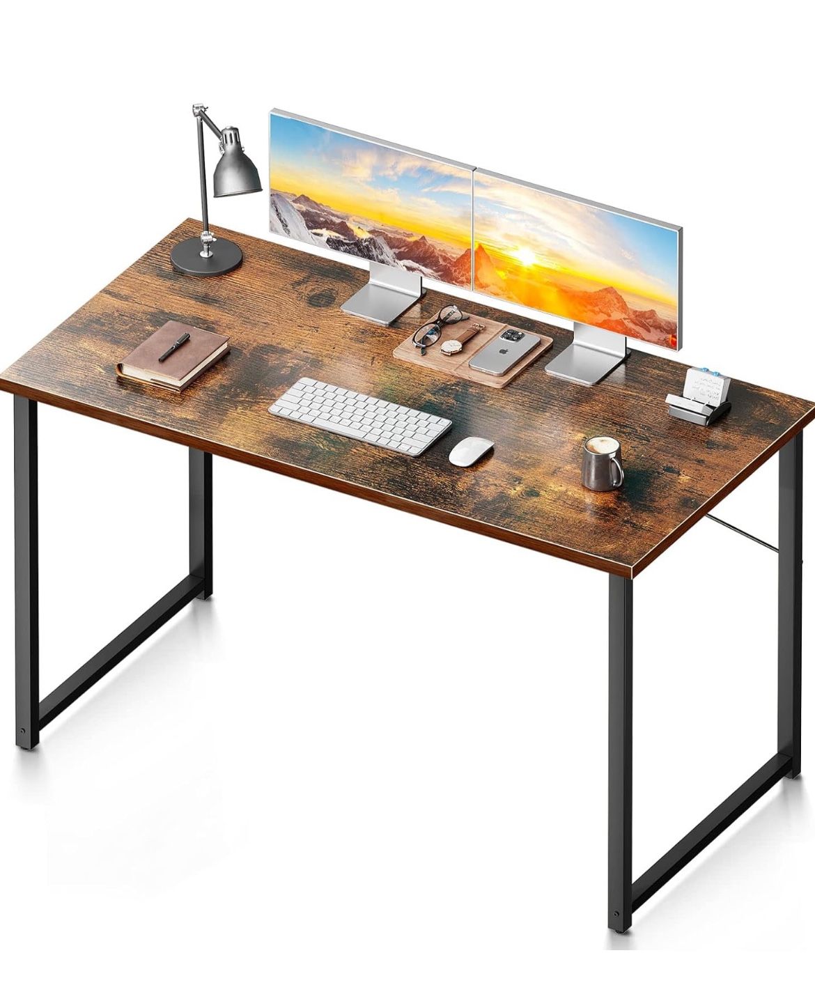 48 Inch Computer Desk, Modern Simple Style Desk for Home Office, Study Student Writing Desk, Vintage